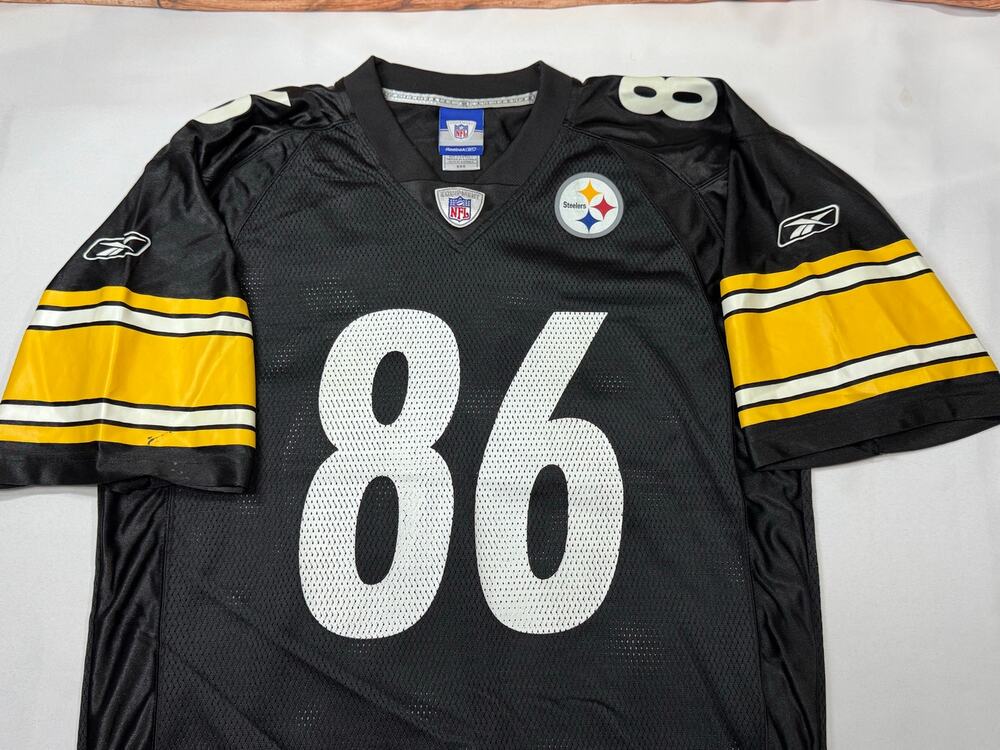 Reebok NFL Vintage Pittsburgh Steelers Football Jersey 86 Ward Black Medium